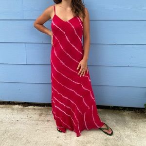 Red/Pink Tie Dye Dress